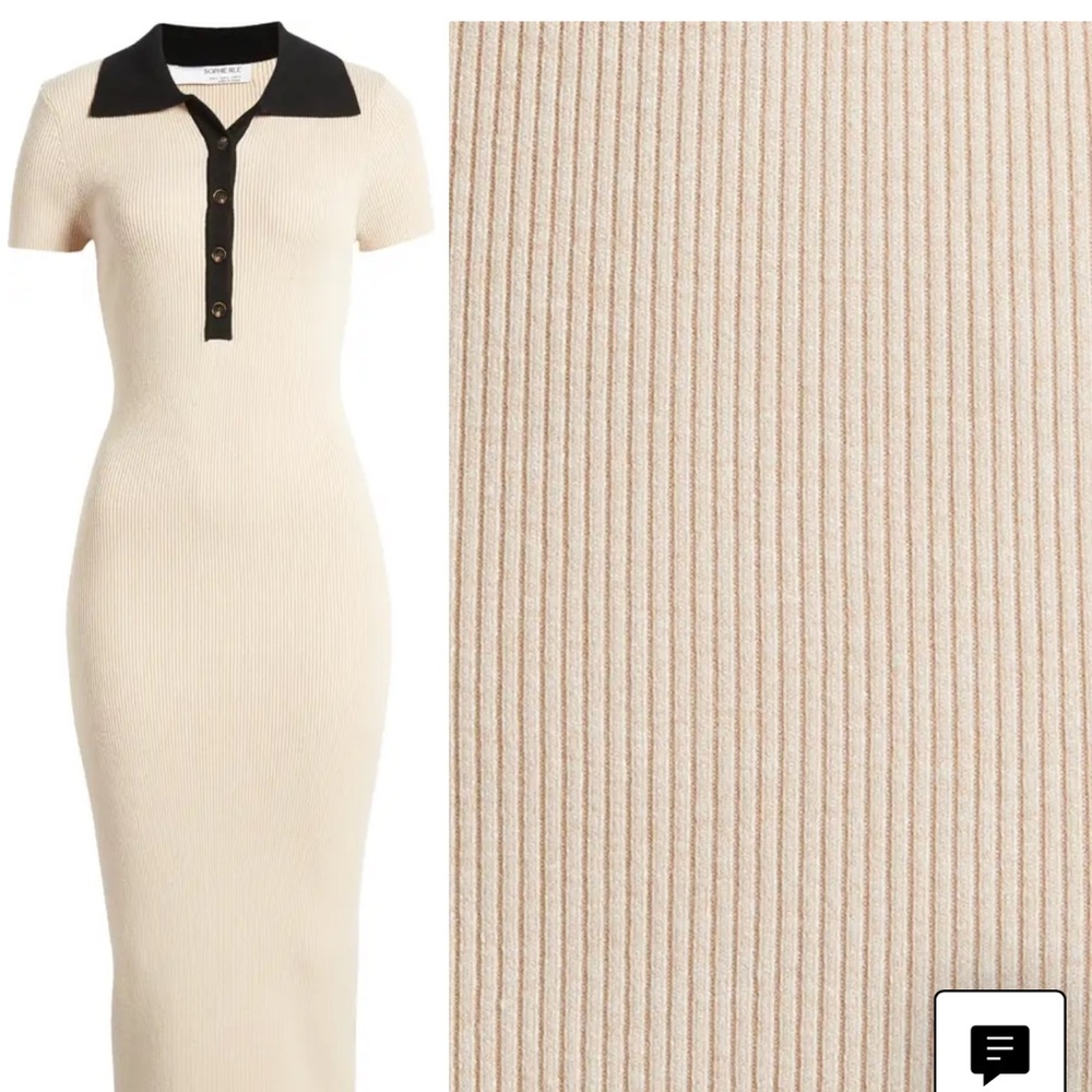 Sophie Rue collared Rib Knit Dress - Picture 2 of 3